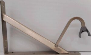 SHELF AND ROD BRACKET NICKEL 11-IN