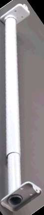 CLOSET ROD ADJUSTABLE WHITE 60X96IN
