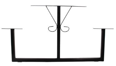 PICNIC TABLE FRAME STEEL BLACK