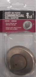 DOOR STOP WALL BUMPER SATIN CHROME