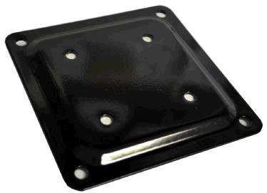 WOOD CONNECTOR PLATE BLACK 4 X 4-IN