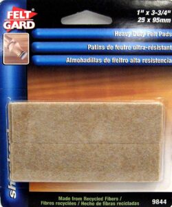 FELT PAD RECTANGLE 1 X 3.75-IN 4 PK