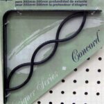 SHELF BRACKET CONCORD BLACK 8-IN
