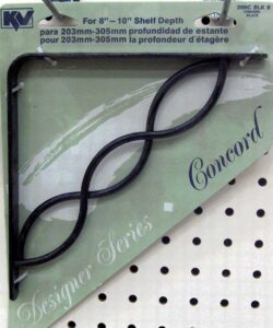 SHELF BRACKET CONCORD BLACK 8-IN