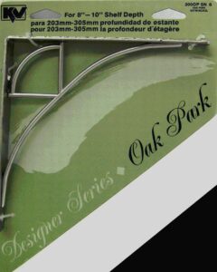 SHELF BRACKET OAK PARK NICKEL 8-IN