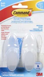 ADHESIVE TOWEL HOOK MEDIUM 2 PACK