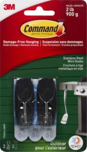 ADHESIVE BBQ UTENSIL HOOK 2 PACK