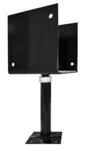 ADJUSTABLE DECK SUPPORT BLACK 6X6IN