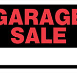SIGN GARAGE SALE 8 X 12-IN