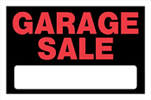SIGN GARAGE SALE 8 X 12-IN