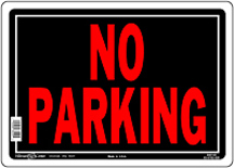 SIGN NO PARKING 10X14-IN