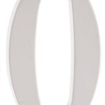 ZINC HOUSE NUMBER 0 WHITE 5-IN