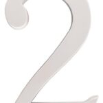 ZINC HOUSE NUMBER 2 WHITE 5-IN