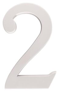 ZINC HOUSE NUMBER 2 WHITE 5-IN