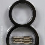 ZINC HOUSE NUMBER 8 BLACK 5-IN