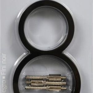 ZINC HOUSE NUMBER 8 BLACK 5-IN
