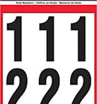 PACKAGED NUMBERS BLACK WHITE 3 INCH