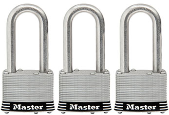 PADLOCK LAMINATED 2-IN 3 PACK