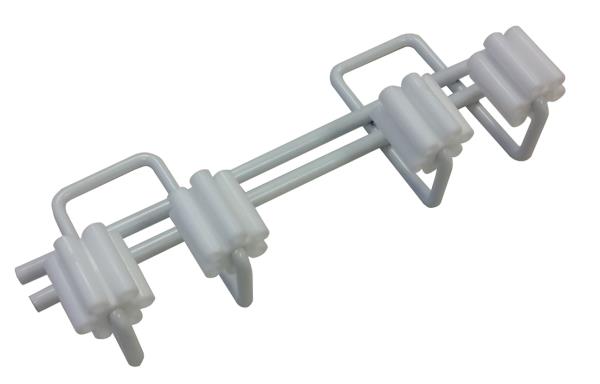 MOP AND BROOM GRIP CLIP WHITE 6-IN