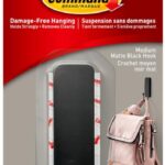 ADHESIVE HOOK MATTE BLACK MEDIUM