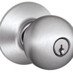 ORBIT KEYED KNOB SATIN CHROME