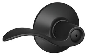 ACCENT PRIVACY LEVER MATTE BLACK