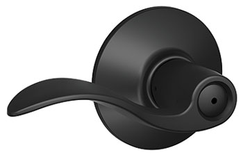 ACCENT PRIVACY LEVER MATTE BLACK