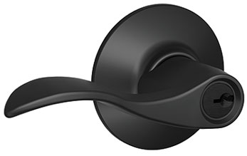 ACCENT KEYED LEVER MATTE BLACK