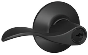 ACCENT KEYED LEVER MATTE BLACK