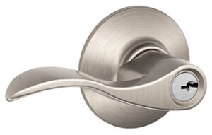 ACCENT KEYED LEVER SATIN NICKEL