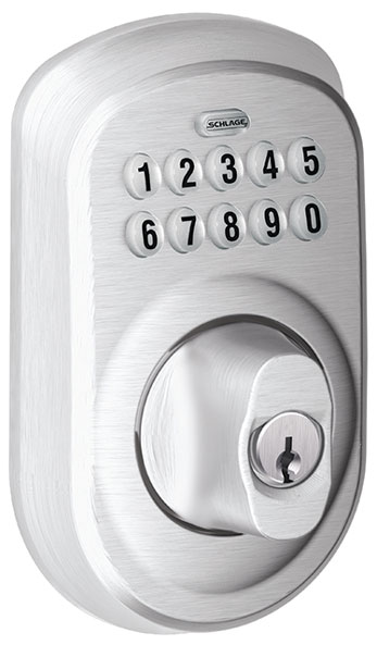 PLYMOUTH ELECTRONIC DEADBOLT CHROME