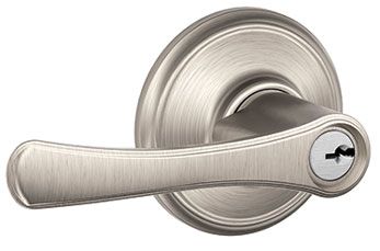 AVILA KEYED LEVER SATIN NICKEL