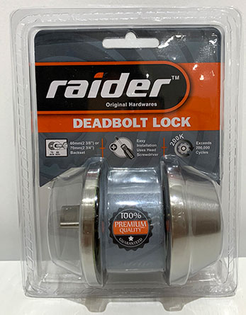 DEADBOLT LOCK CHROME