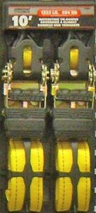 RATCHET STRAP 2INX10FT 4000LB 2PC