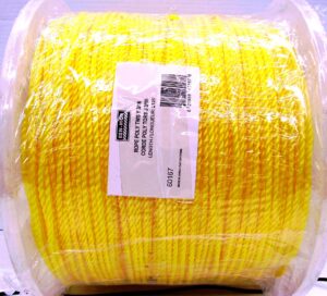 POLY ROPE TWIST YELLOW 3/16-IN
