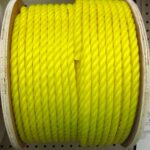 POLY ROPE TWIST YELLOW 1/2-IN