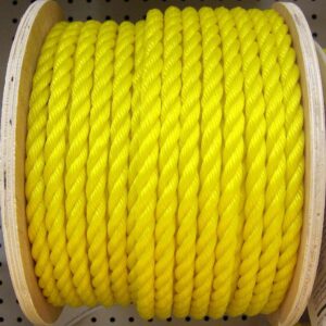 POLY ROPE TWIST YELLOW 5/8-IN