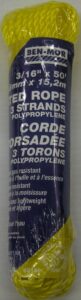 POLY ROPE TWIST YELLOW 3/16 X 50