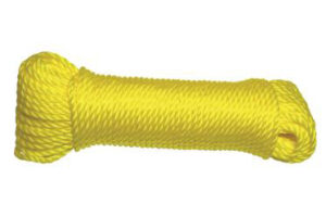POLY ROPE TWIST YELLOW 1/4 X 100