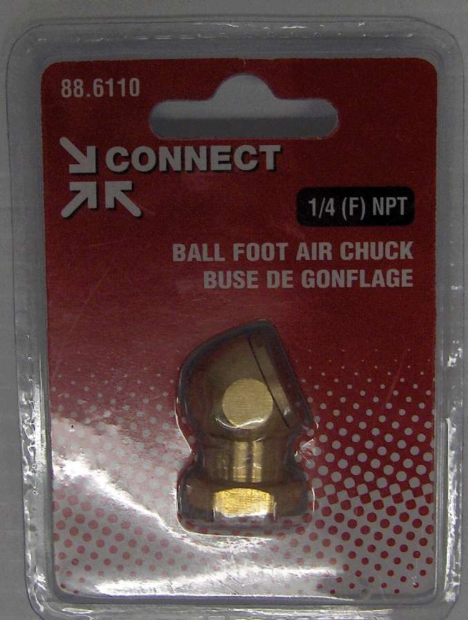 BALL FOOT AIR CHUCK 1/4-IN FNPT