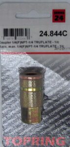 COUPLER MAXQUIK 1/4 TRUFLATE X FNPT