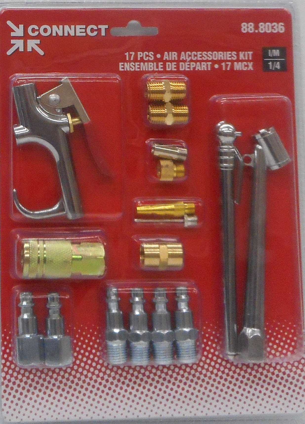 AIR ACCESSORY KIT 1/4-IN 17 PIECE