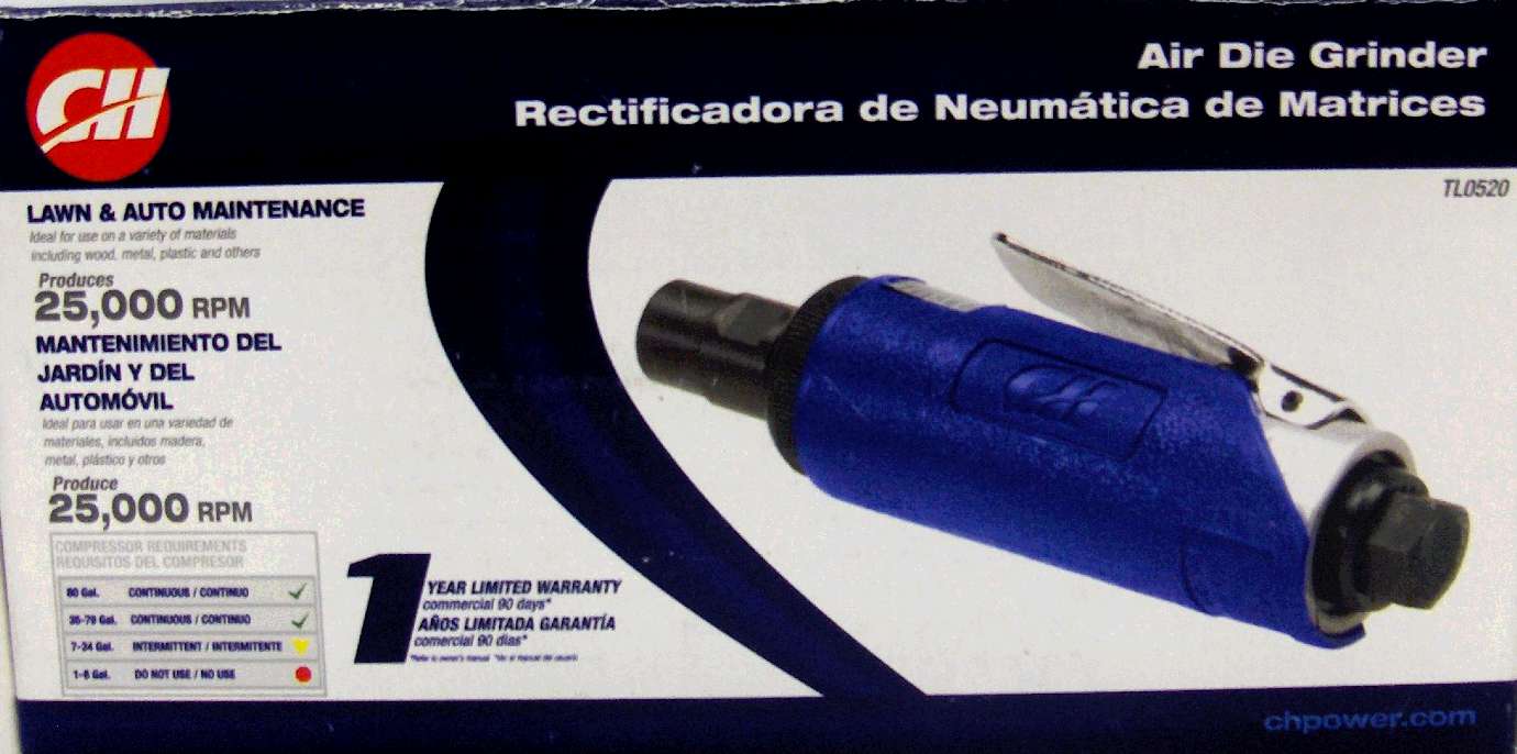 AIR DIE GRINDER 1/4-IN 25000-RPM