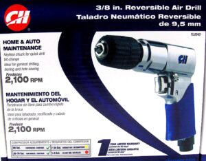 AIR DRILL 3/8-IN REVERSIBLE 1800RPM