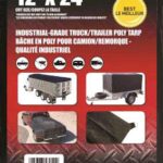 TRUCK TARP BLACK 12 X 24-FT