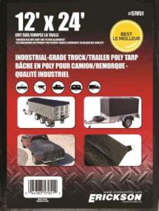 TRUCK TARP BLACK 12 X 24-FT