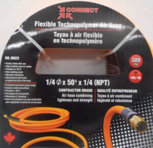AIR HOSE TECHNOPOLYMER 1/4IN X 50FT