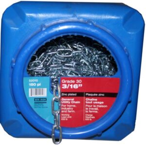 PROOF COIL CHAIN ZINC GR30 3/16IN