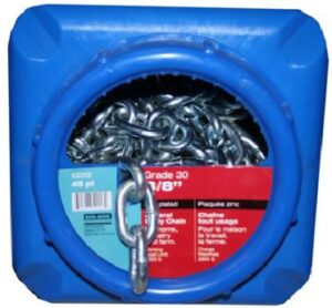 PROOF COIL CHAIN ZINC GR30 3/8-IN