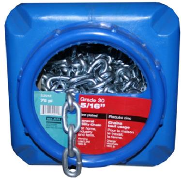 PROOF COIL CHAIN ZINC GR30 5/16IN
